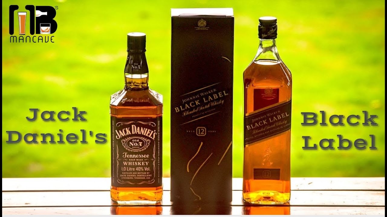 Double black label vs jack daniels bourbon